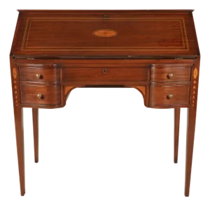Late 20th Century Sheraton-Style Mahogany Desk