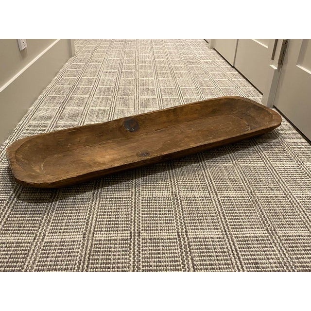 Vintage Rustic Wood Dough Tray Chairish