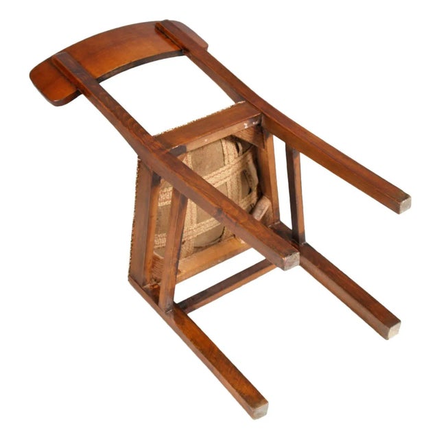 Set of Art Deco Walnut Chairs For Sale - Image 6 of 7