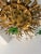 Flush Mount Maison Baguès Crystal Green Flowers Leaves Chandelier 9 Lights For Sale - Image 11 of 11