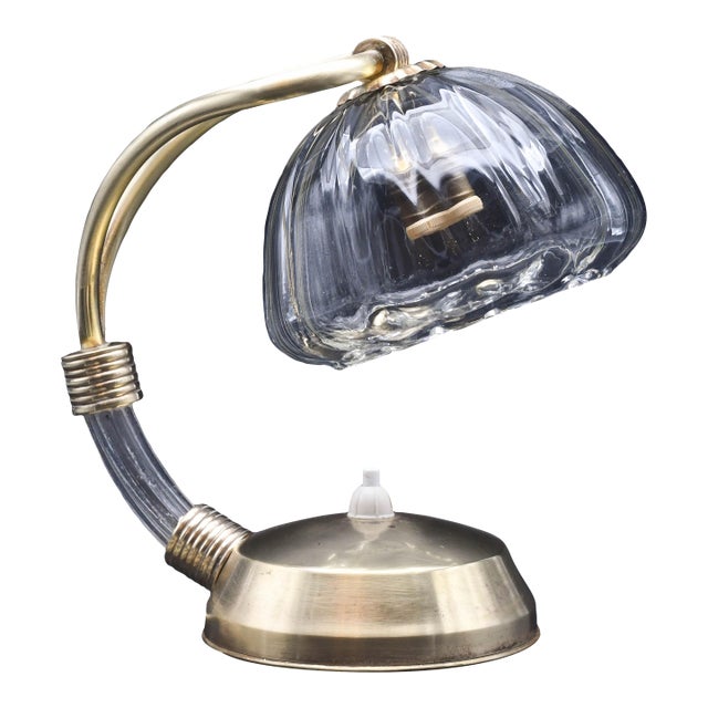 1940s Art Decò Murano Glass Barovier E Toso Table Lamp For Sale