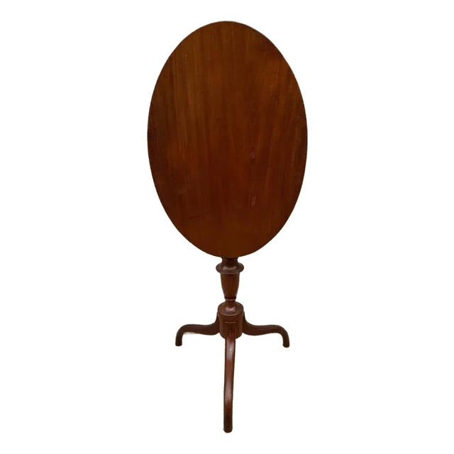 Antique 19th Century American Hepplewhite Style Spider Leg Tilt-Top Table For Sale