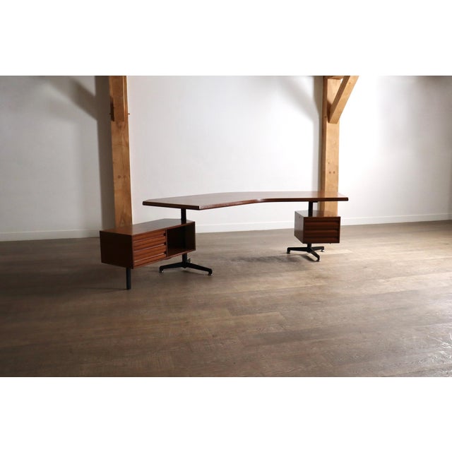 T96 Boomerang Desk by Osvaldo Borsani for Tecno, Italy, 1956 For Sale - Image 17 of 17