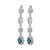 Beautiful natural oval emerald and diamonds drop earrings. 5.65 carats total gemstone weight. 2 oval emeralds, 3.68...
