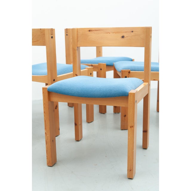Vintage Danish Dining Chairs in Pine, Set of 6 For Sale - Image 12 of 16