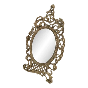 Vintage Brass Bevelled Mirror