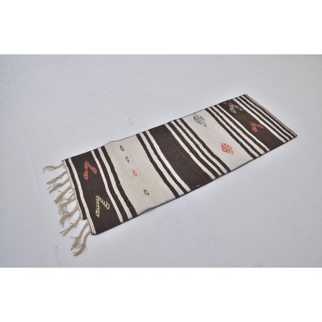 Turkish Vintage Turkish Hemp Rug For Sale - Image 3 of 9