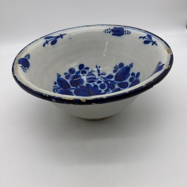 18th/19th Century French Blue & White Faience Centrepiece Bowl - 11.5" For Sale - Image 14 of 15