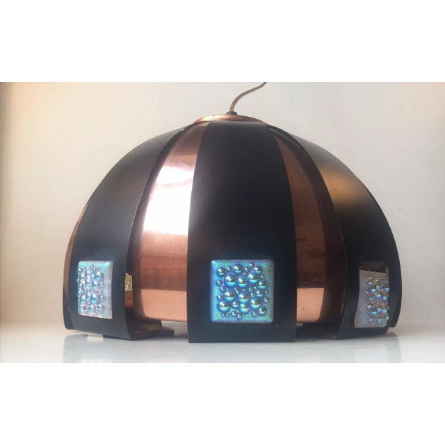 Danish Mid-Century Copper Pendant by Werner Schou for Coronell, 1960s For Sale - Image 6 of 6