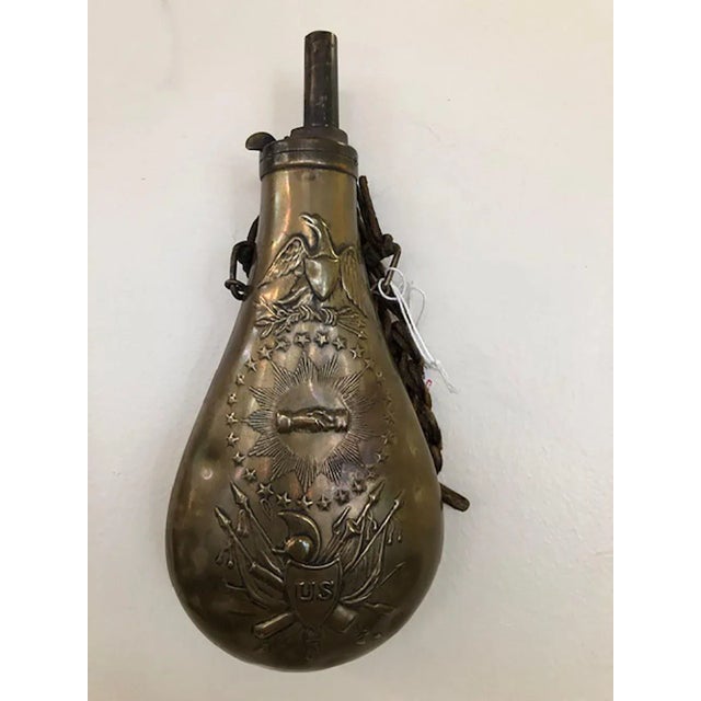 A wonderful piece of history a Mexican Civil War “Peace Flask”. Brass, circa 1850.