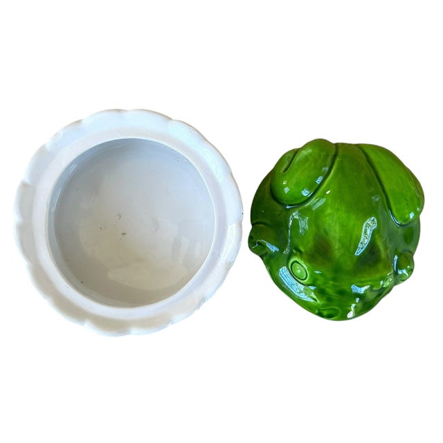 1990s Porcelain Frog Box With Lid, Made in Italy For Sale In New York - Image 6 of 11