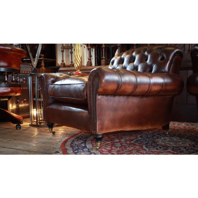 Bulgari Club Chairs in Leather from George Smith, 2010s, Set of 2 For Sale - Image 9 of 18