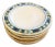 Vintage Italian Della Robia Style Ceramic Plates - Set of 7 For Sale