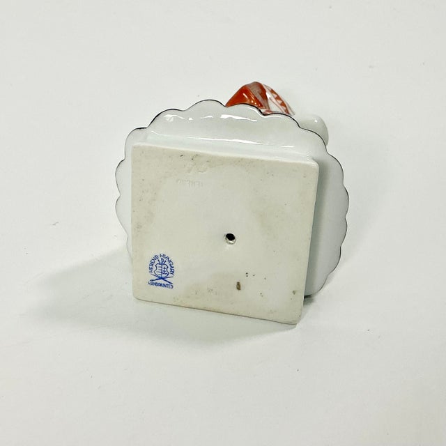 Vintage Herend Porcelain Hungarian Folk Dancer Figurine in Native Attire For Sale - Image 10 of 10
