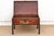 Vintage Painted Chest on Iron Stand End Table For Sale In Los Angeles - Image 6 of 10