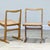 1960s Mid-Century Modern Elm Circular Dining Table and Rattan Chairs, 1960s, Set of 5 For Sale - Image 5 of 11