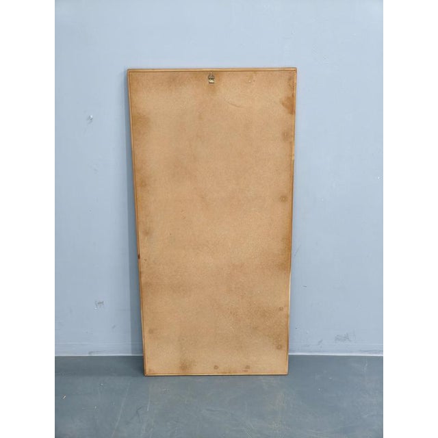 Danish Pine and Ceramic Tile Wall Mirror, 1960s For Sale - Image 4 of 12