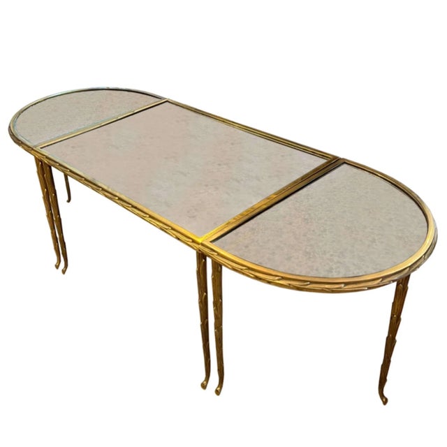 A beautifully refined 1960s French coffee table by Maison Baguès, designed with the timeless craftsmanship and glamour...