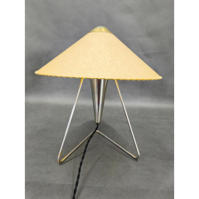 Vintage Table Lamp in Chrome with Paper Shade by Helena Frantová, 1960s For Sale - Image 12 of 14