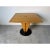Wood 1980’s Postmodern Art Deco-Style Italian Pedestal Game Table With Black Metal Base For Sale - Image 7 of 13