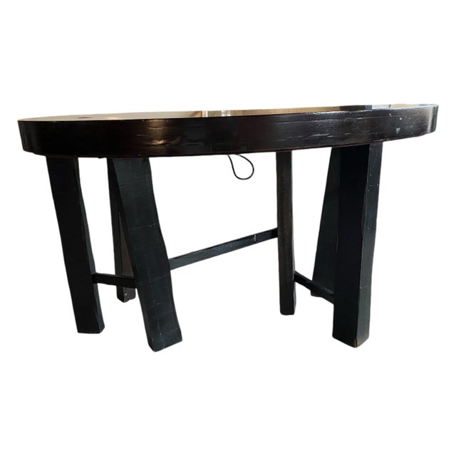 This is a one-of-a-kind table designed and made by Christian Liaigre for The Mercer Hotel in New York. The top is an...