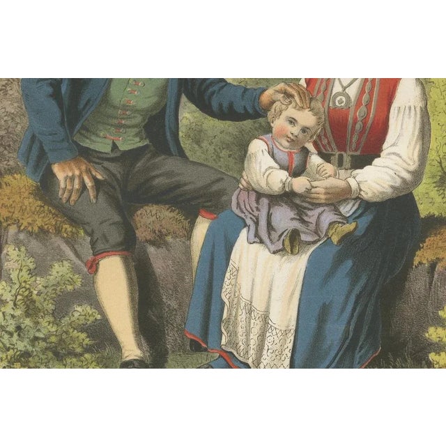 Norwegian Folk Costumes, 1860s, Paper For Sale - Image 3 of 10