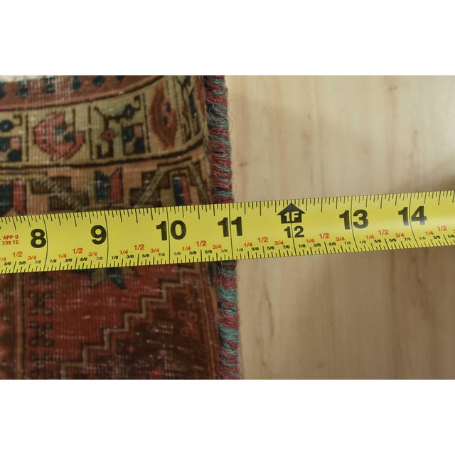 Sarab Runner 3'5'' X 10'11'' Brown Wool Semi-Antique Tribal Hand-Knotted Rug For Sale - Image 12 of 14