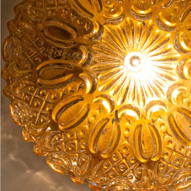 Glass Flush Mount in the style of Tynell, 1960 For Sale - Image 3 of 15