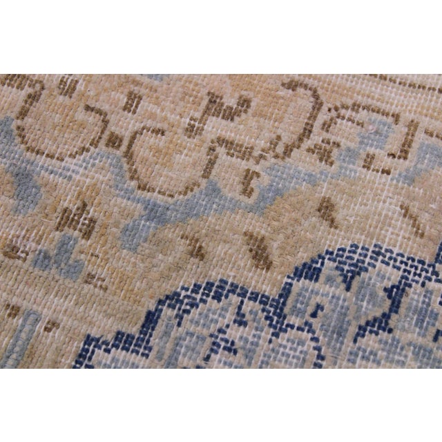 1980s Persian Vintage Brown/Blue Wool Rug - 9'8'' X 12'11'' For Sale - Image 5 of 10
