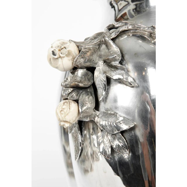 Antique Sterling Silver Centerpiece / Flower Vase For Sale - Image 10 of 11