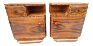 Art Deco Bedside Tables by Jindrich Halabala for Up Závody, 1940s, Set of 2