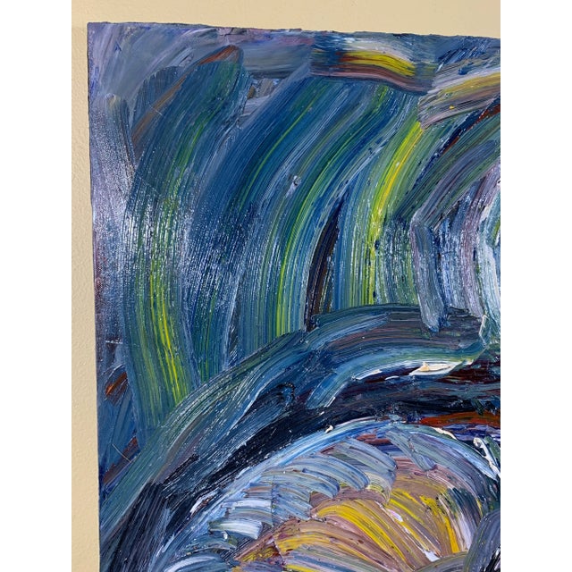 Portraiture 1990s Cubist Style Figurative Oil Painting on Canvas For Sale - Image 3 of 13