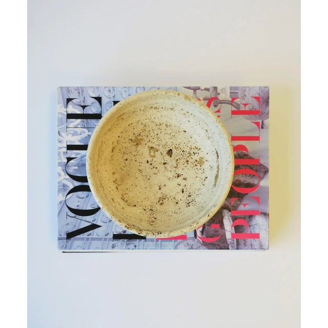 Italian Travertine Marble Bowl Catchall For Sale In New York - Image 6 of 13