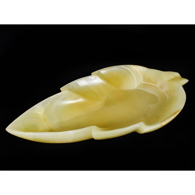 Enhance your home or office decor with this soft leaf shaped Onyx decorative bowl,it is great as a centerpiece, trinket...