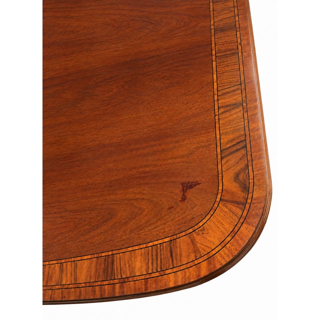 Thomasville Banded Double-Pedestal Dining Table With Two Extension Leaves For Sale - Image 12 of 12