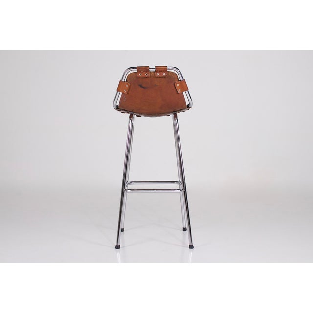 Vintage Leather Bar Stool, 1970s For Sale - Image 7 of 12