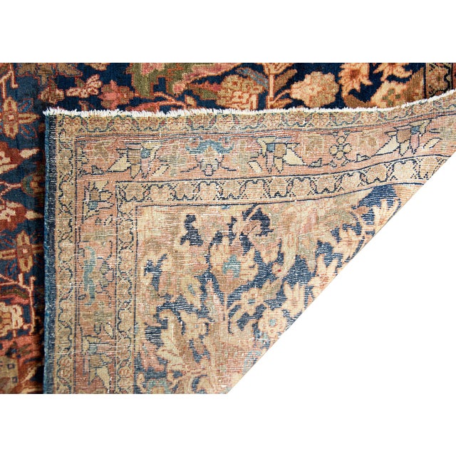 Persian Early 20th Century Persian Meshkabad Rug For Sale - Image 3 of 14