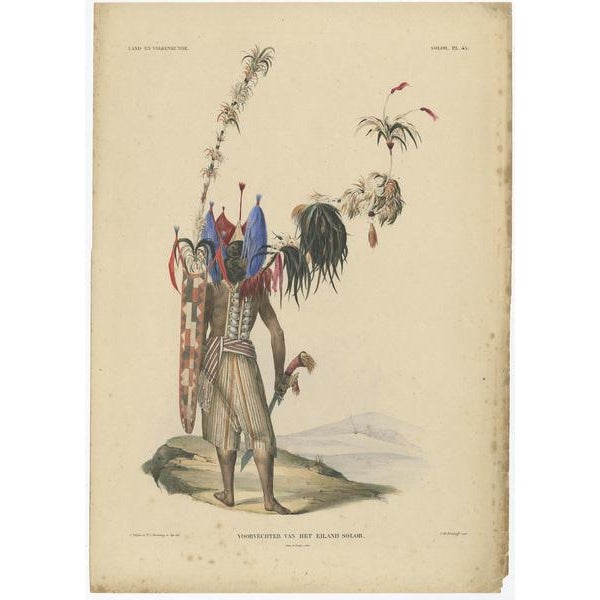 Temminck, Native of Solor Indonesia, 1840, Paper For Sale - Image 4 of 6