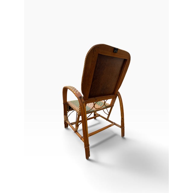 Rattan Armchairs in the style of Audoux Minet, France, 1950s, Set of 2 For Sale - Image 14 of 18