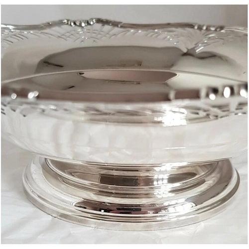 Vintage Sterling Silver Cake Stand from Selfridge & Co, 1940 For Sale - Image 10 of 14