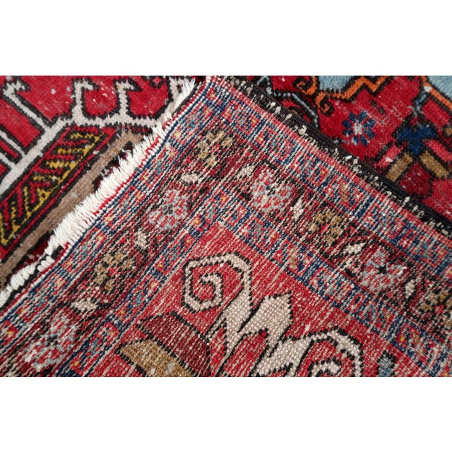 1920s 1920s, Handmade Antique Persian Karajeh Rug 2.9' X 4.6' For Sale - Image 5 of 12