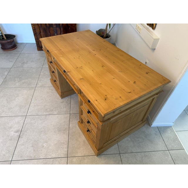Gründerzeit Desk in Softwood, 1970s For Sale - Image 6 of 11
