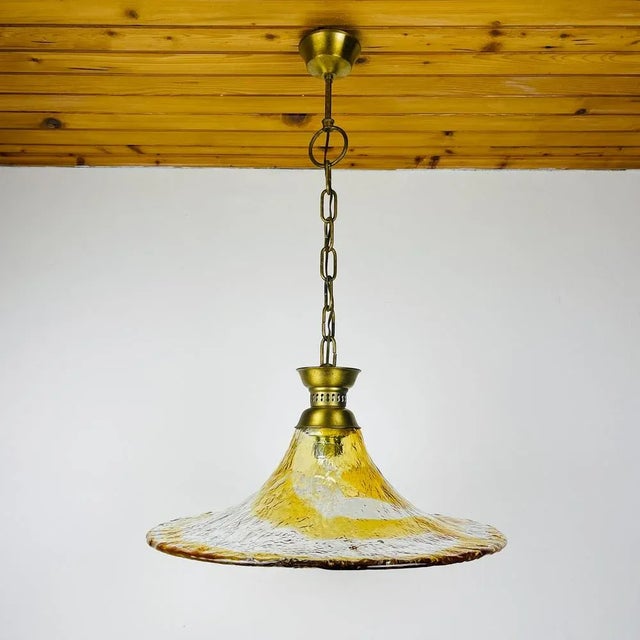 Vintage Murano Glass Pendant Lamp from AV Mazzega, Italy, 1950s For Sale - Image 9 of 15