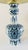 A 20th century Delft vase lamp, in a classic garlic neck shape. Decorated in blue and white with two different prints: two...