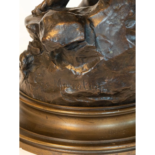 Metal Eugene Marioton, Eurydice, 19th Century, Bronze Sculpture For Sale - Image 7 of 8
