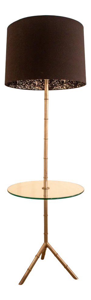 Jonathan Adler Meurice Silver Bamboo Table Floor Lamp