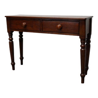 Victorian English Side Table in Oak, 1800s For Sale