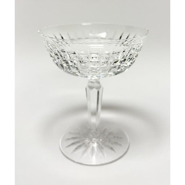 Waterford Crystal Waterford Cut Crystal Glenmore Champagne Coupes - Set of 8 For Sale - Image 4 of 5