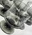Smoky Grey Goblets- Set of Six For Sale - Image 4 of 12
