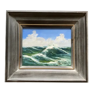 1970’s Original Impressionist Seascape Painting